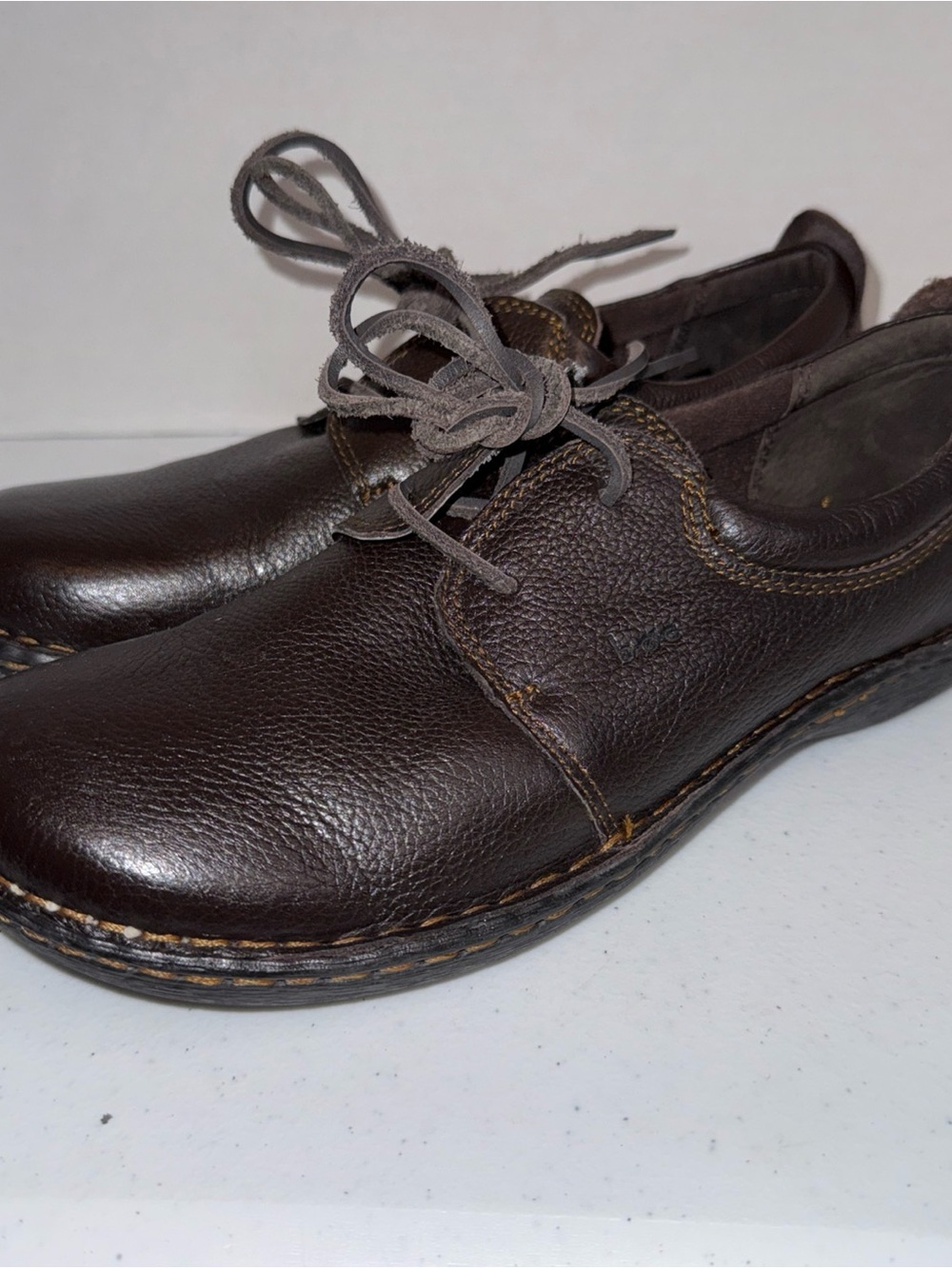 Born Lace Up Oxford Women’s Size 9.5 Classic Comfort Brown Leather